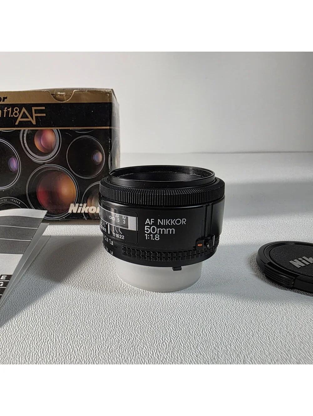 Nikon Nikkor AF 50mm f1.8 SLR DSLR Camera Lens W/Box & Manual